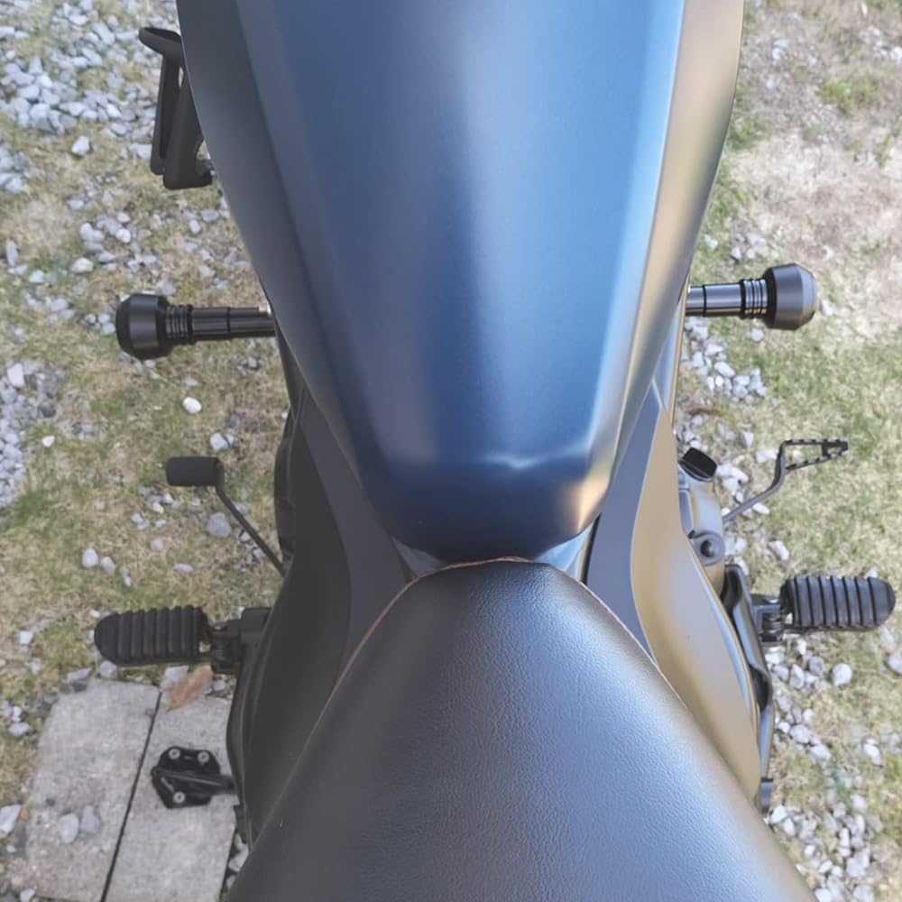 Motorcycle Frame Sliders/Engine Sliders for Honda Rebel 250 (Black)