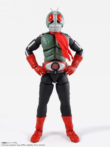 TAMASHII NATIONS S. H. Figuarts (Echte Knochenschnitztechnik) Kamen Rider Neu Nein. 2 Glorreiche Showa Rider Edition, ca. 145 mm, PVC, ABS und Stoff