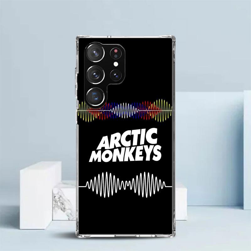 Arctic M-Monkeys Sonderangebot Weiche Hülle für Samsung Galaxy S25 Edge S26 S24 S23 Ultra Handyhülle S22 S21 Plus S20 FE Druck Muster