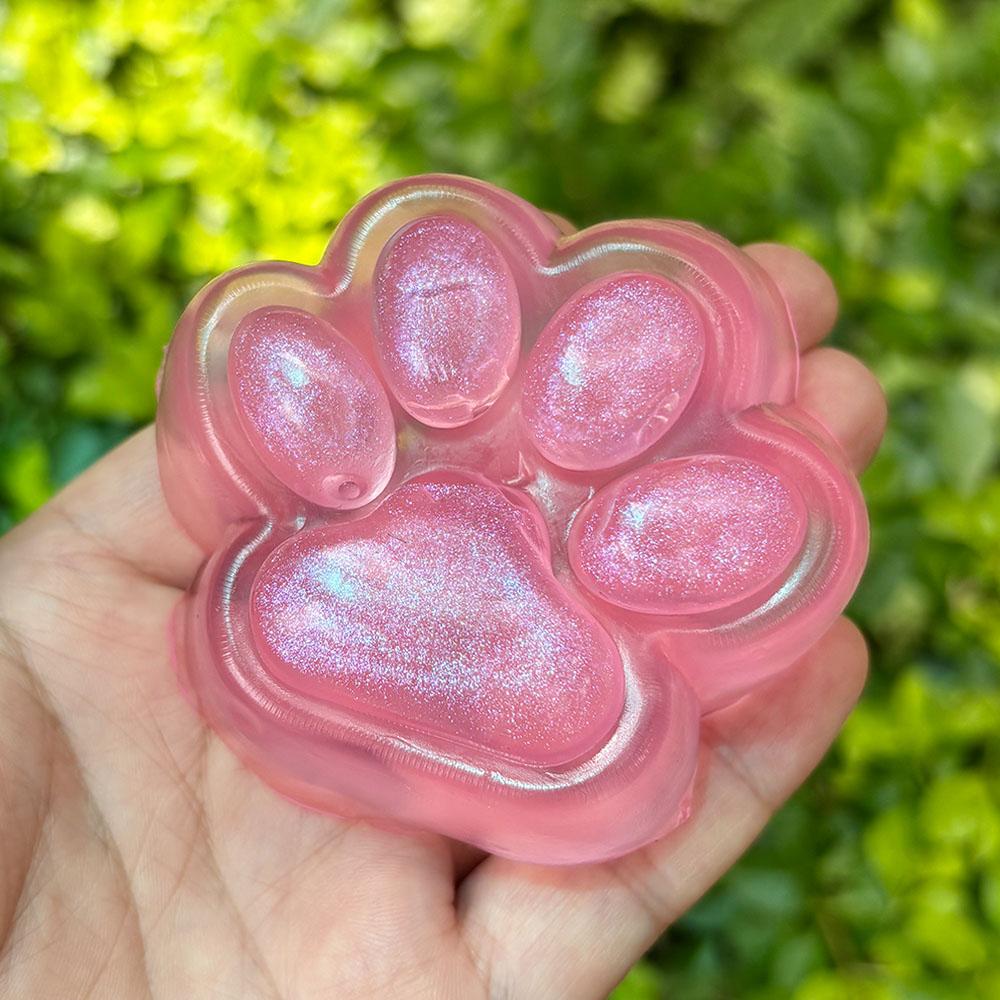 Crystal Taba Squishy Toy Cat Claw Mochi Fidget Toy Slow Rebound Stress Relief Toy Pinch Soft Squeeze Toy Party Gifts
