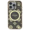 Guess Guhmp16Lh4Pyeew Iphone 16 Pro6.3 Brązowy/Brown Hardcase Iml Peony On 4G Background Magsafe