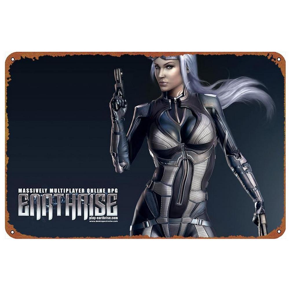 Metal Tin Signs Plaque Video Game Wall Decoration Vintage Art Posters Iron Painting for Man Cave Home Cafe Game Room Club Bar