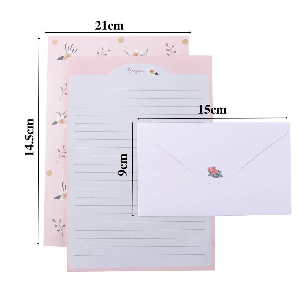 Bloc notes cu flori frumoase, plic cadou, hârtie de scris, plic, hârtie de scris, hârtie de papetărie