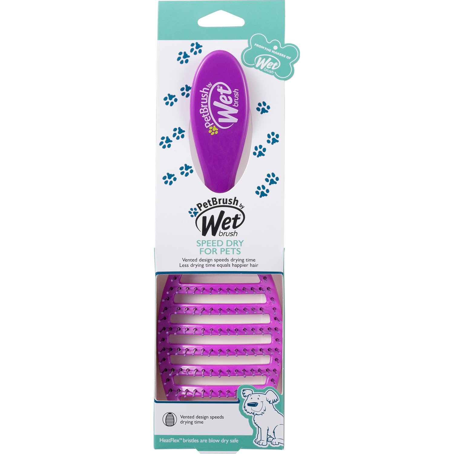 

Wet Brush Pet Brush Speed Dry dogs and also for [Genuine] (For cats, massage) фіолетовий