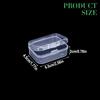 Mini Rectangle Clear Plastic Jewelry Storage Case - Mini Boxes for Earrings Rings Beads Small Items Packaging Container