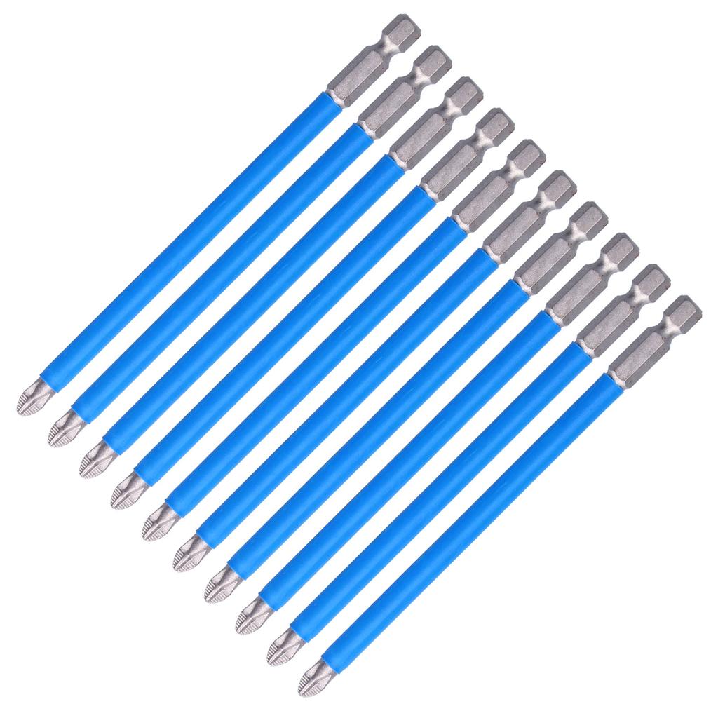 10Pcs Batch Heads Impact Resistant Electric Magnetic Drill Screwdriver Bit Kit Repair Tools