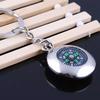 Metal Ship Steering Wheel Compass Keychain - Creative Gift with Laser Logo Option