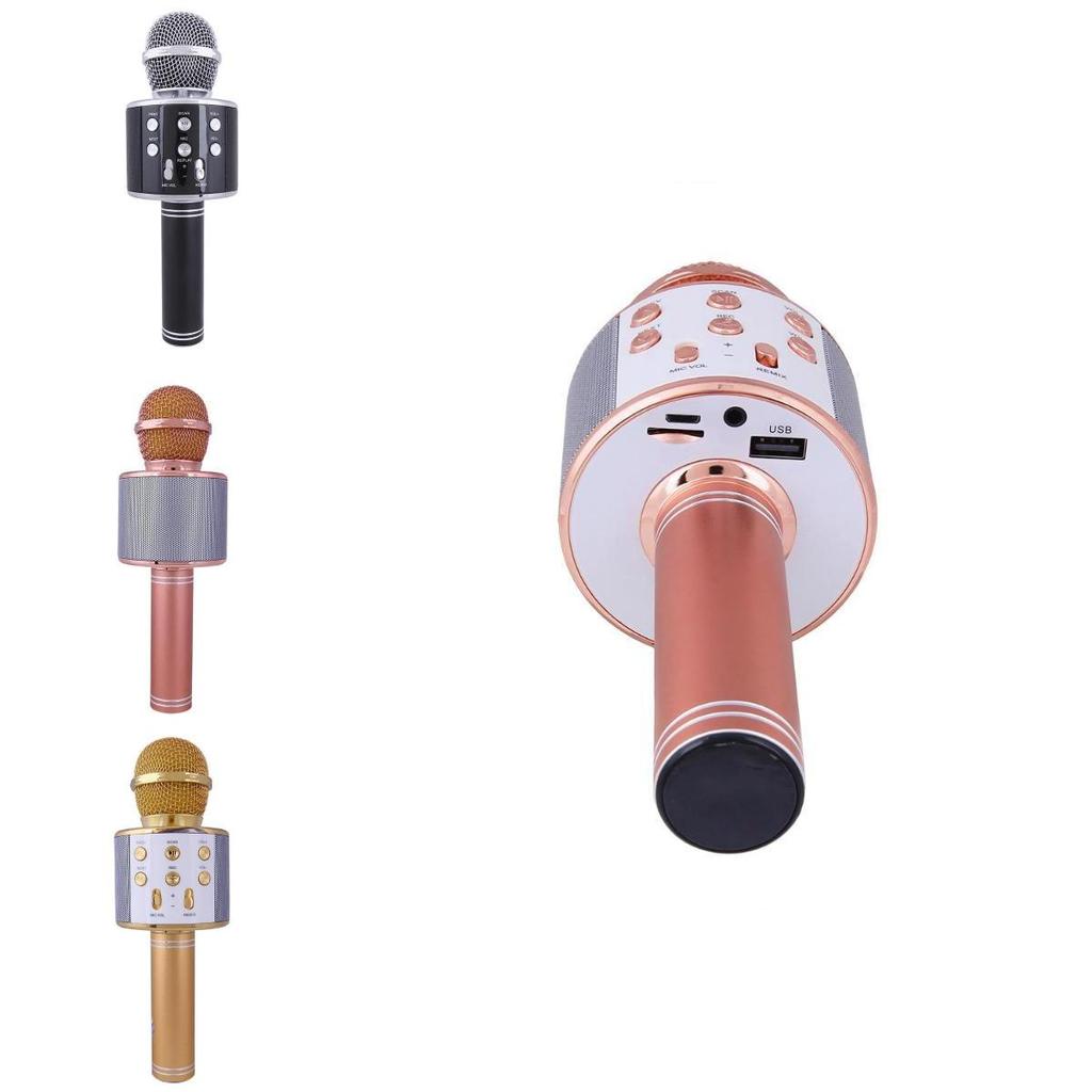 Wireless Bluetooth Microphone Handheld Ktv Mini Portable Speaker Usb Player For Home And Ktv Use