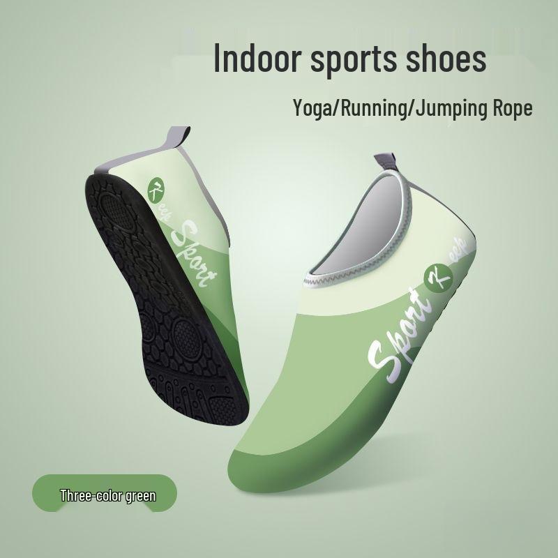 Women's Silent Non-Slip Shock-Absorbing Fitness Shoes – Lightweight Soft Sole Sneakers for Dance, Yoga, Jump Rope & Training