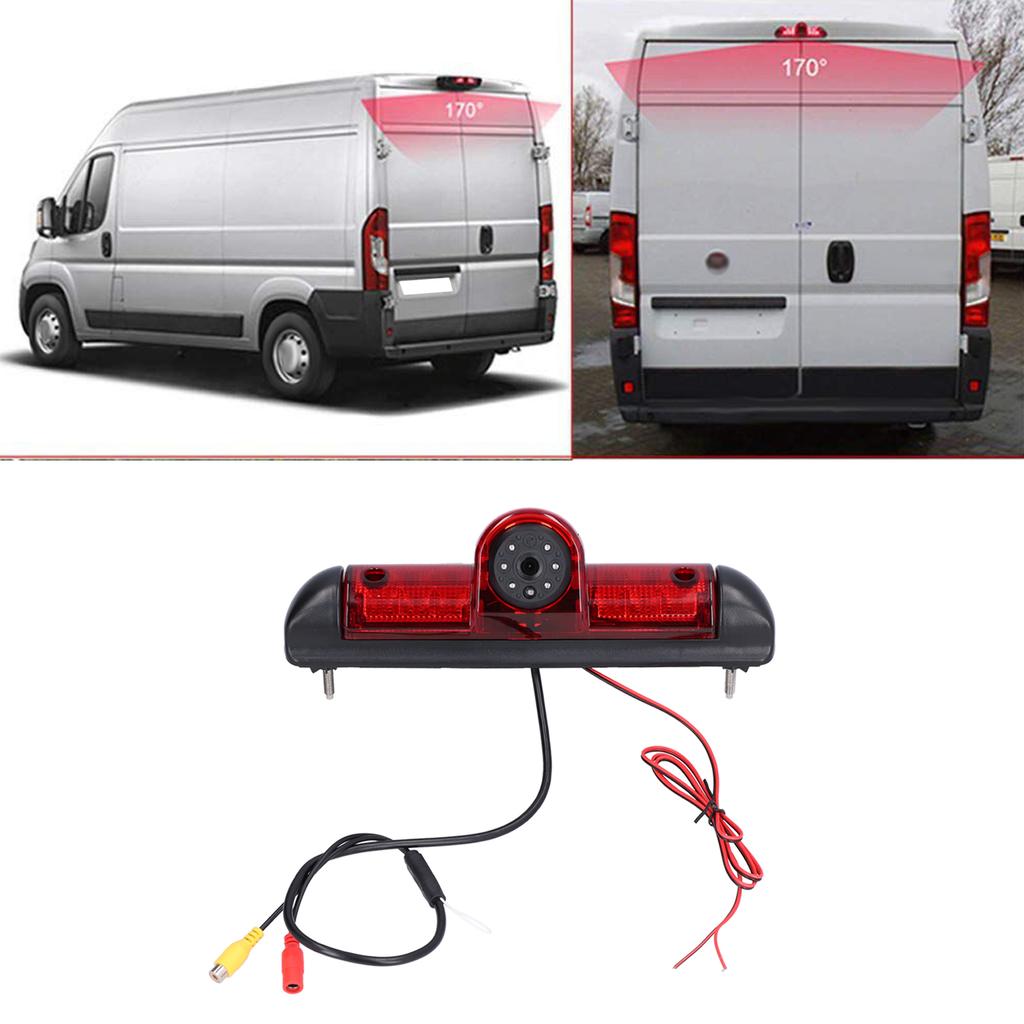 Brake Light Camera Exterior Reversing Camera Rear View Camera Automotive Brake Reversing Lamp Kit Fit for  DUCATO X250 2006+