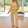 Women's Two Piece Outfits Long Sleeve Pullover Hoodie Wide Leg Pants Tracksuit Sets Fall Casual Lounge Sweatsuit