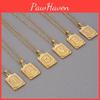 High-quality Stainless Steel Alphabet Pendant Necklace 26 Uppercase Letters Gold Color Options
