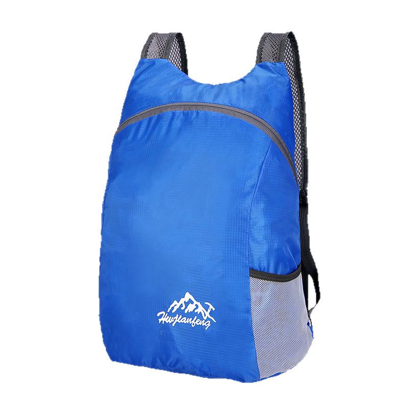 Men's Ultralight Foldable Double Shoulder Hiking Backpack - Large Capacity, Portable for Outdoor Travel.