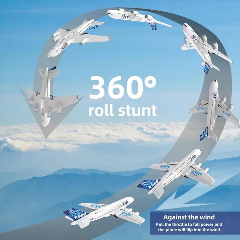 2.4G Rc A380 Foam Airplane Gyroscope Remote Control 3Ch Epp Aircraft Gyro Kids Toys Fixed Wing Plane Outdoor Easy Fly Boy Gifts