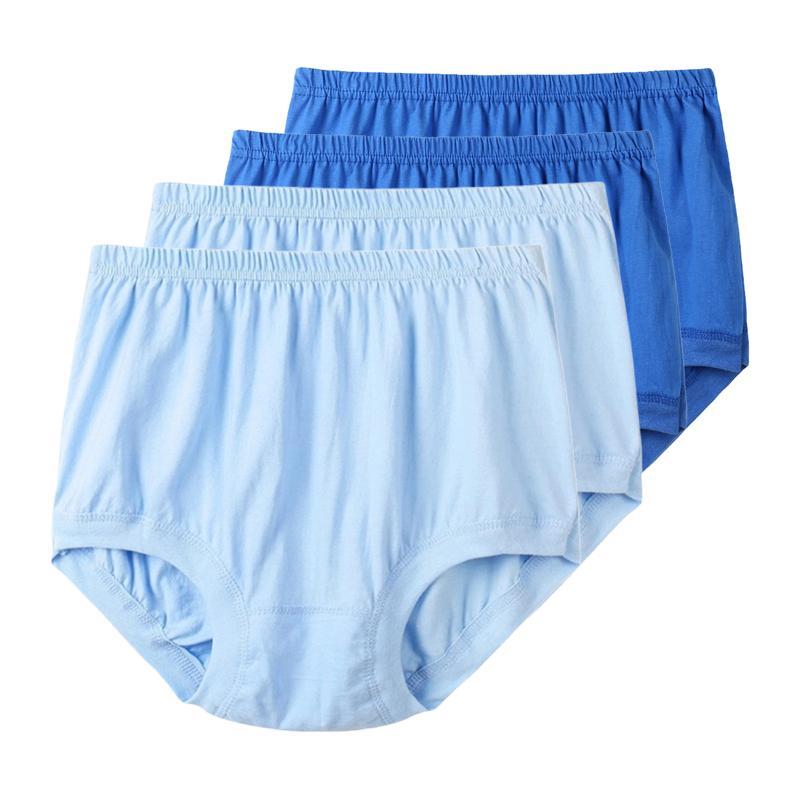 4pcs Big Size Underwear Men's L XL 2XL 3XL 4XL 5XL Briefs Large Underpants Middle-aged and elderly Cotton ComfortablePanties Male Shorts Knickers