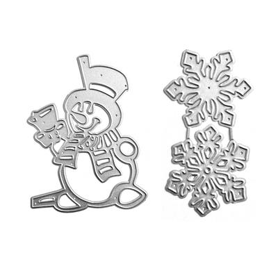Corte de Metal Boneco de Neve de Natal DIY Artesanato Aço Carbono Modelo de Embossing Estêncil Scrapbooking para Cartão Recortes