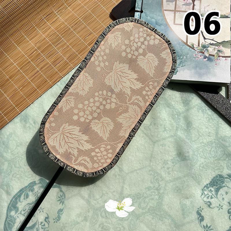 Fächer mit Polygon-Gruppe im chinesischen Stil, Dame, Tanz, Stickerei, Handfächer mit Quaste, Vintage-Muster, Kunstfächer, Handwerk, Party, Hochzeitsgeschenk