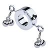 Heavy Metal Penis Ring Testicle Ball Stretcher Scrotum Cock Rings Locking Pendant Weight Male Chastity Sex Toys For Men Gay