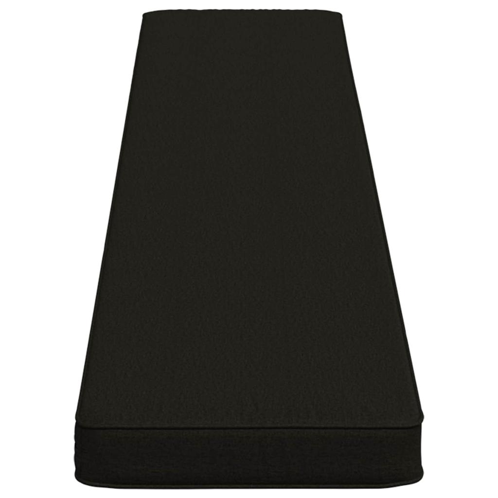 2 piece Bench Cushion VUGHT 2 pcs 100percent  Polyester Black