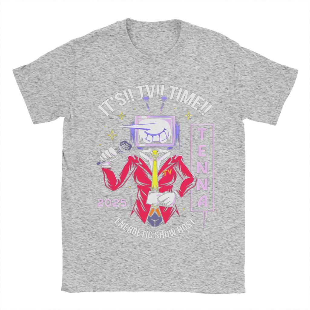 Herren Deltarune Energetischer Show-Moderator T-Shirts 100% Baumwoll-Tops Neuheit Kurzarm Rundhals T-Shirts 4XL 5XL T-Shirt