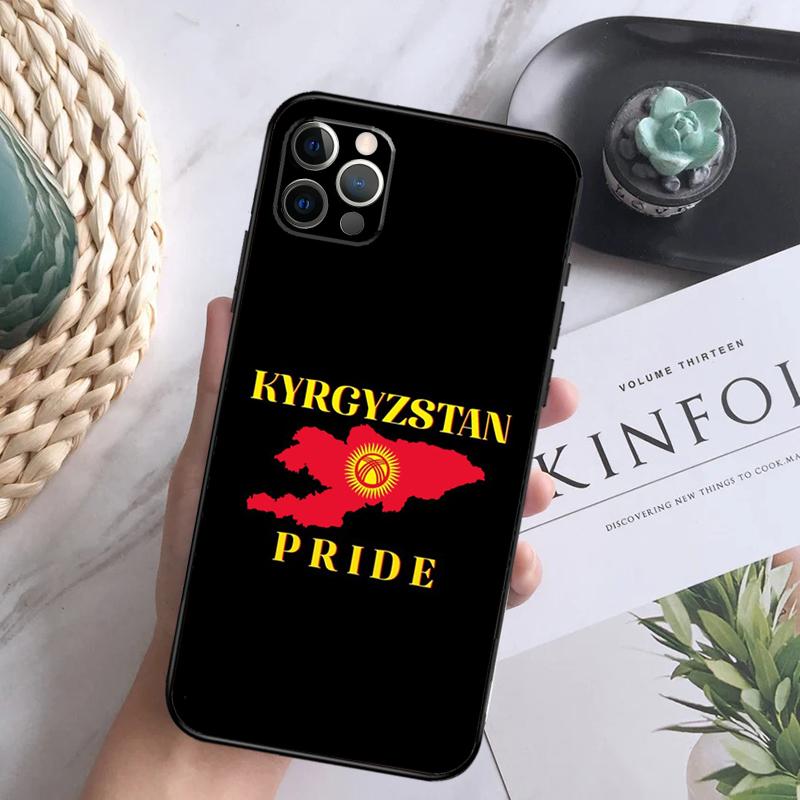 

Kyrgyzstan Flag Soft Case For iPhone 16 Pro Max 13 12 Mini XS Max X XR 11 15 Pro Max 14 Plus Back Cover iPhone 15 Plus