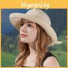 Summer Striped Pattern Hat With Wide Brim For Outdoor Sun Protection And Fashion For Women