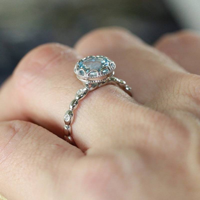 Creative Personalized Rhinestone Ring Girls Go Out With Decorative Gift Jewelry