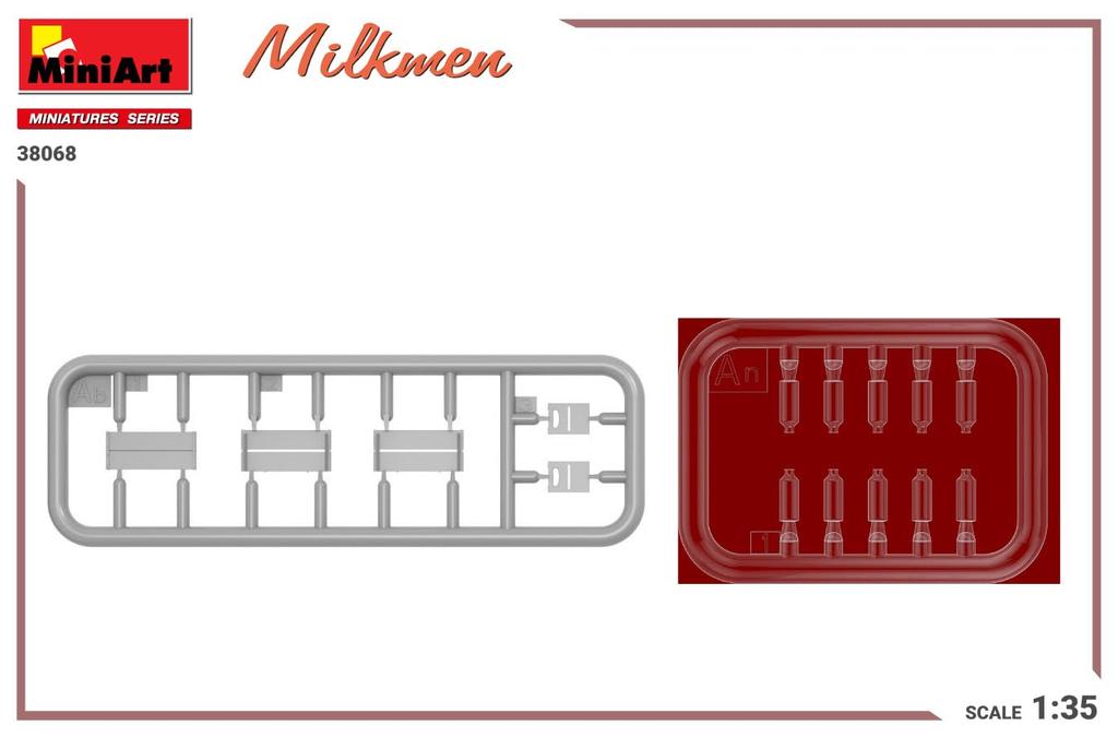 MiniArt Scale Milkman Plastic Model Kit MA38068 1/35 (2 Figures)