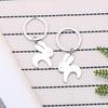 Splicing Love Rabbit Stainless Steel Keychain Cute Heart Design Fashion Couple Best Friend Pendant Practical Gift