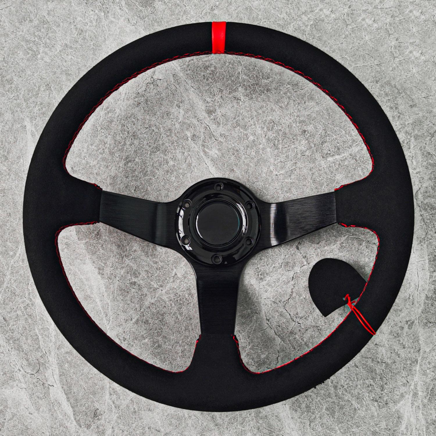 14inch JDM Rally Racing Car Deep Steering Wheel Racing Tuning Wheel PC-ST03 for NIS-0