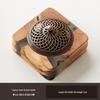 Solid Wood Zen Incense Burner Base for Tea Ceremony - Creative Chinese Agarwood & Sandalwood Accessories