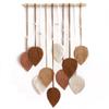 Hand Woven Leaf Macrame Tapestry Boho Decor Hanging Pendant Crafts Wall Hanging Home Decoration For Bedroom Living Room