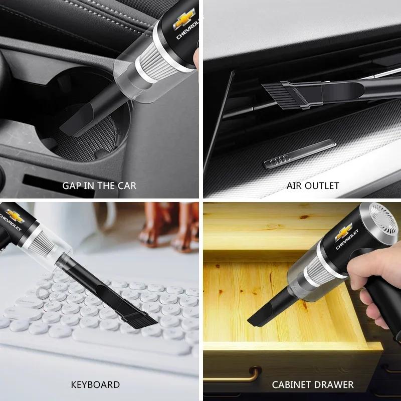Car Vacuum Cleaner Mini Powerful Cleaning Machine Strong Suction Handheld For Chevrolet Cruze Aveo Captiva Lacetti Accessories