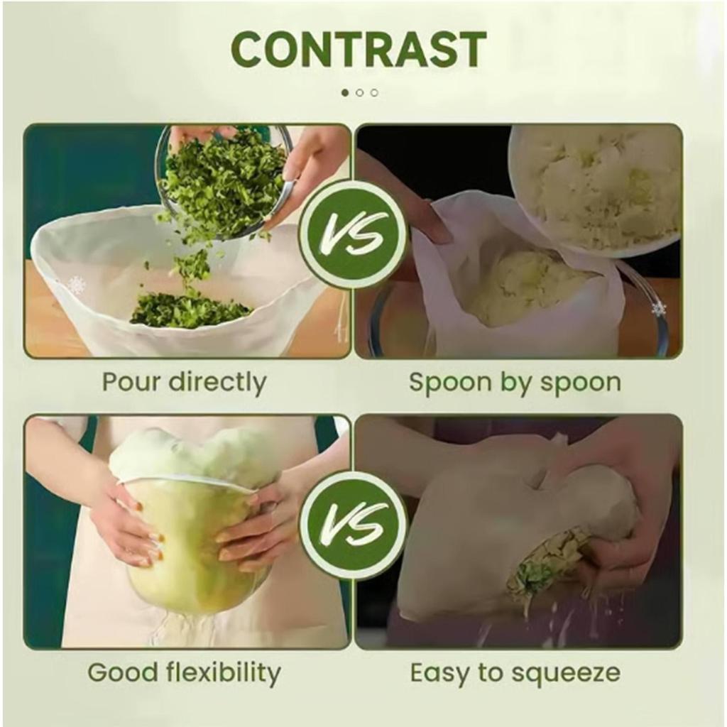 3pcs Nut Milk Bags Cheese Cloth Bag Yogurt,Juice,Coffee-Food-Safe Gauze Filtering Bag Tea Yogurt Coffee Filter Strainers Bag