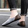 Men's Loafers Leather Shoes Slip On Casual Moccasins Breathable Male Boat Shoes Fashion Business Flats