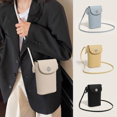 Kabelka crossbody Jednobarevná peněženka na mince s nastavitelným popruhem Ležérní taška přes rameno