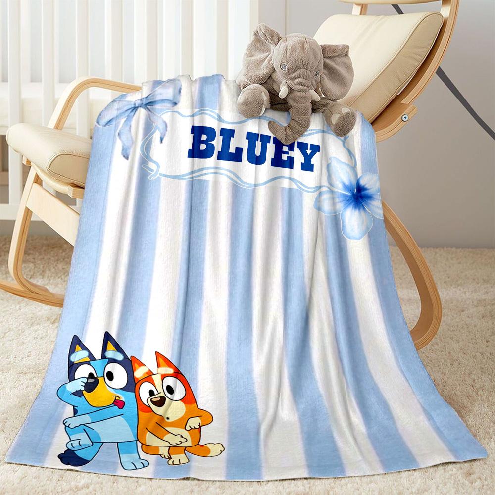 Merry Bluey Christmas! Blanket Comfortable Suitable for Sofa Office Chair Office All-Season Use Warmthful Decor