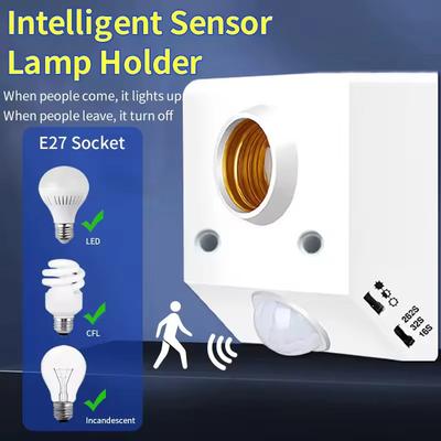 E27 220V 110V Schalllichtschalter PIR Bewegungssensor Smart Switch Automatisches Ein/Aus Licht Lampenfassung Deckenleuchte Sensor Detektor Modul