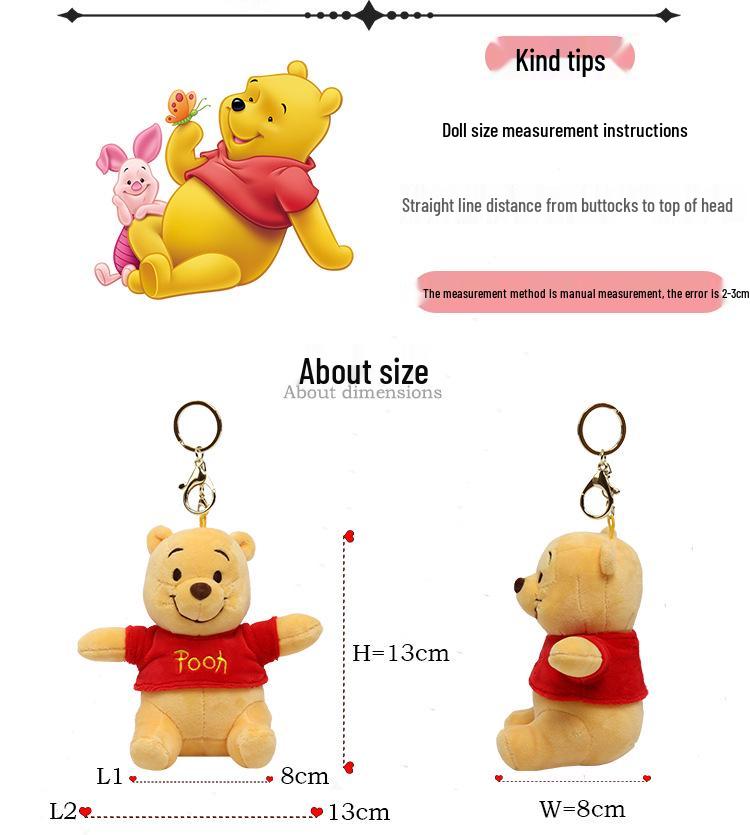Disney Authentic Cute Winnie the Pooh Plush Bag Charm