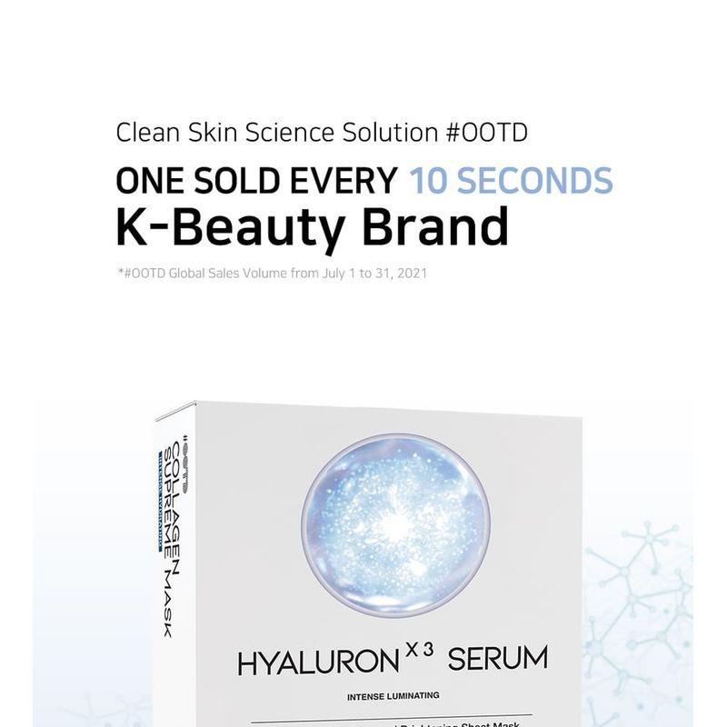 OOTD Hyaluron X3 Serum Glowing Mask Set