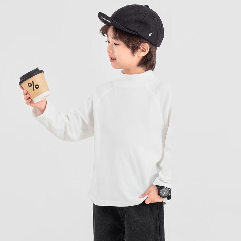 Kids' Winter Fluffy Stand Collar Long-Sleeve Base Layer T-Shirt