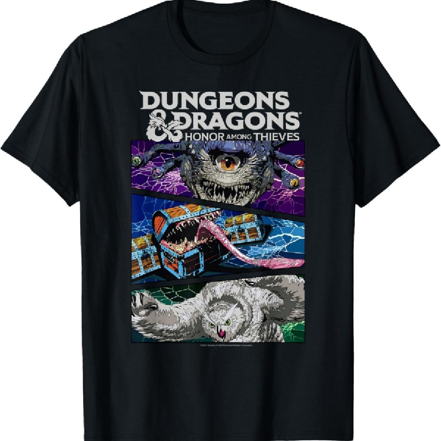 

Dungeons & Dragons Honor Among Thieves Monster Panel Stack T-Shirt XXXXXL чорний