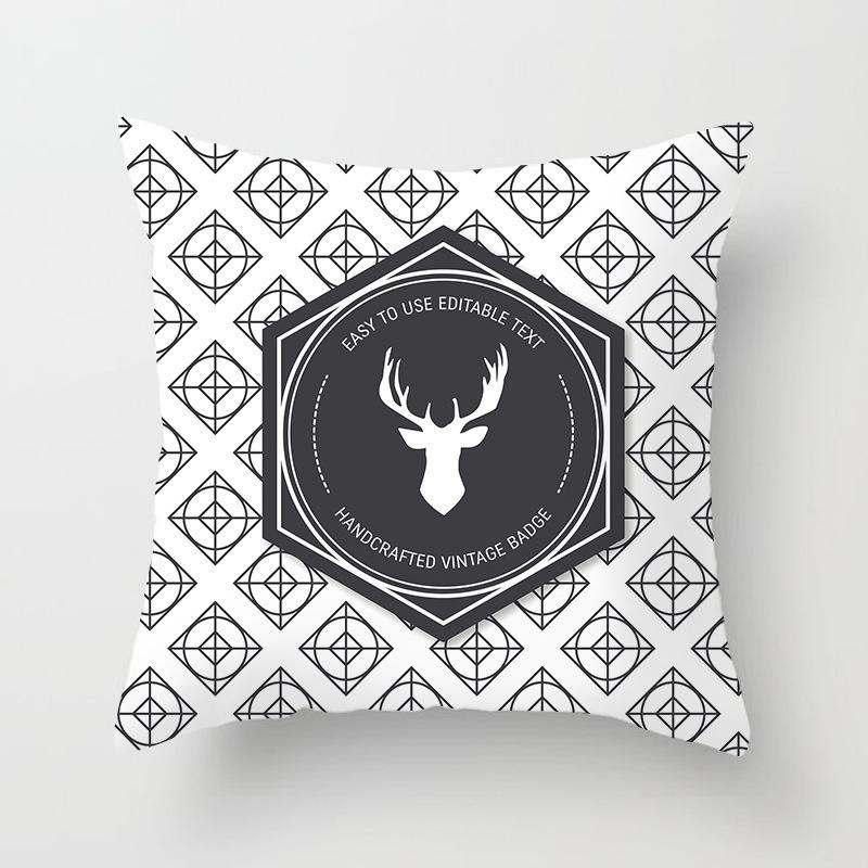 Europäischer und Amerikanischer Weihnachtsmann Weihnachtsbaum Kissenbezug Kissenbezug Druck