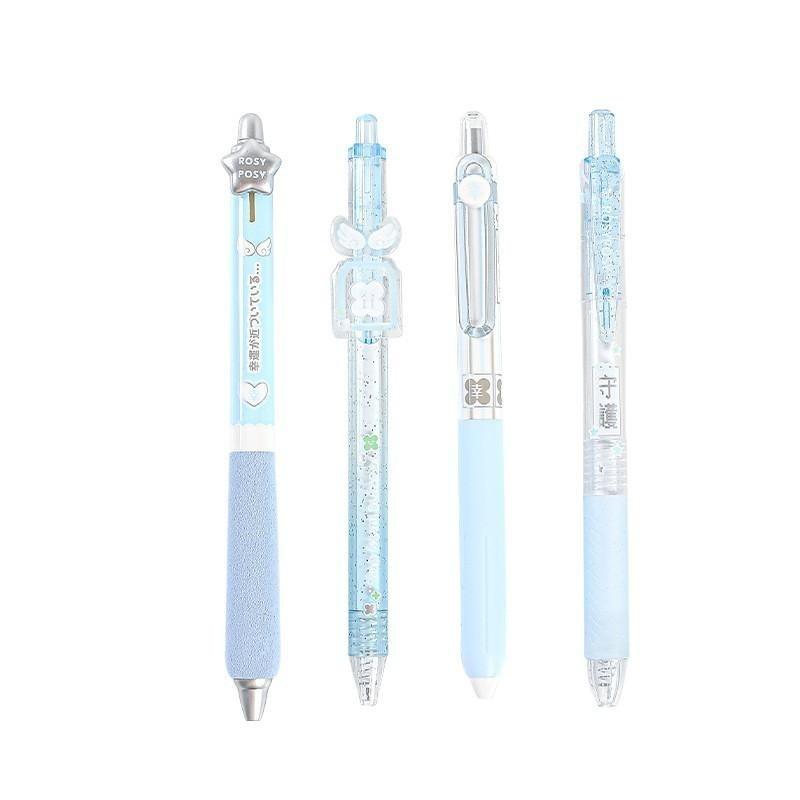 4Pcs/Set Japanese Cute Ins Inspired Scented Gel Pens Instant Dry 0.5Mm Smooth Ink For Exam Writing Sweet Aesthetic Pastel Pens