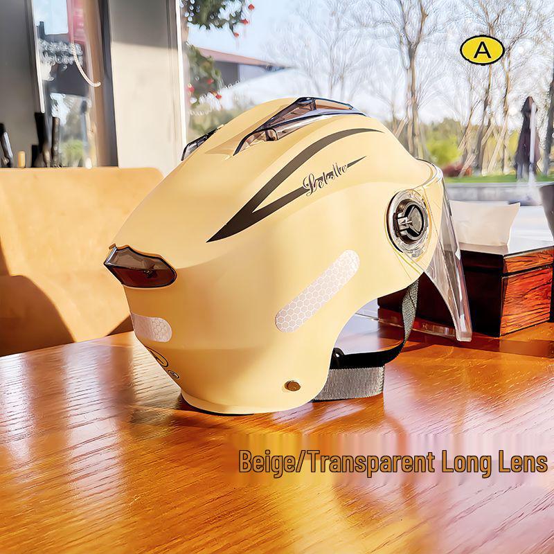 Men s & Women s Summer Sun Protection Electric Vehicle & Scooter Safety Half Helmet New National Standard A, Summer