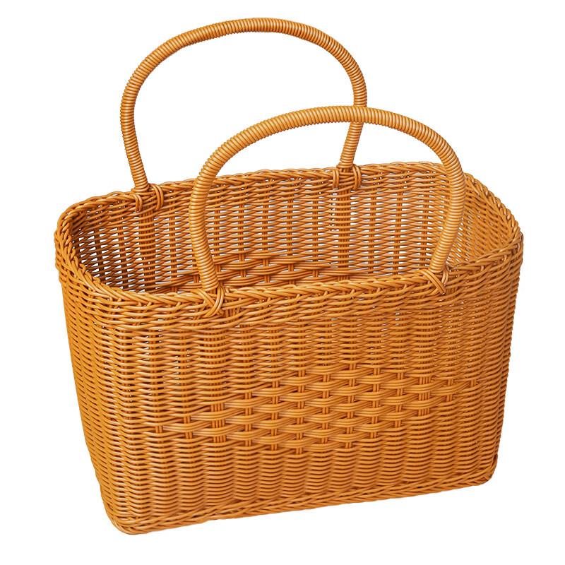 Imitation Rattankorb für Picknick & Einkaufen