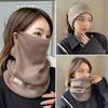 Thermal Hanging Ear Mask Simple Neck Cover Skullcap Protection Winter Face Mask Cycling Scarf C S6K3