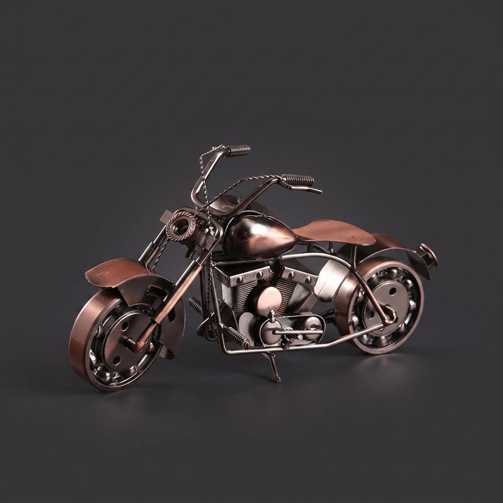 Retro Model Motocykla Figurka Przemysłowego Motocykla Rękodzieło na Półkę