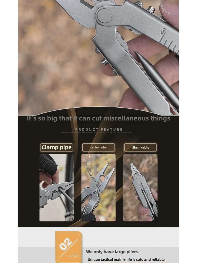 Stainless Steel Telescopic Multi-Function Folding Pliers