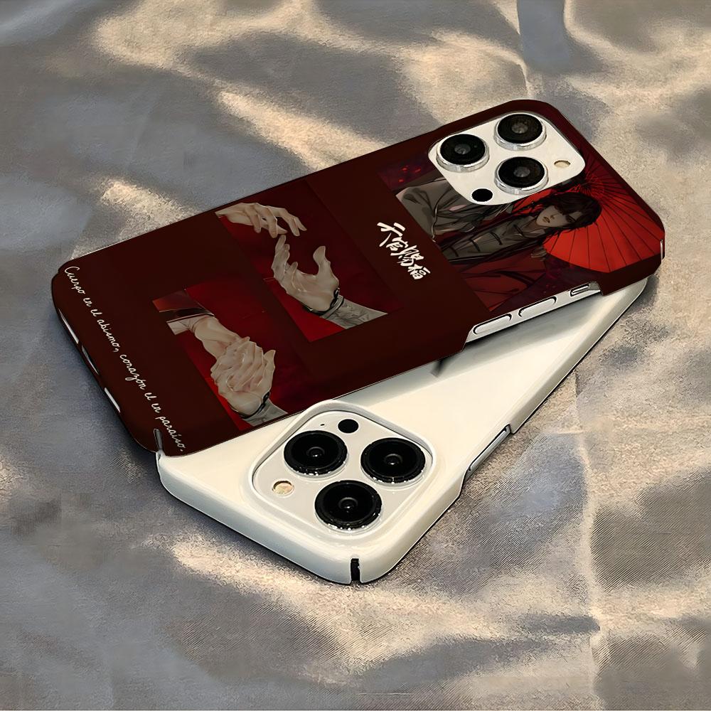 

Tian Guan Ci Fu Phone Case Luxury For IPhone 16 15 14 13 12 11 Plus Pro Max Mini Glossy HD Hard Film Shell Cover iPhone 16 Plus